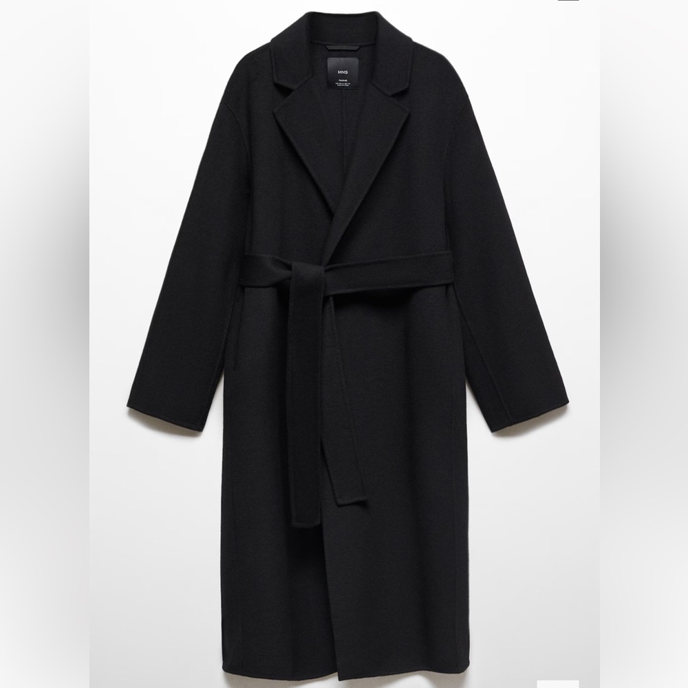 Mango Wool Blend Handmade Belted Coat